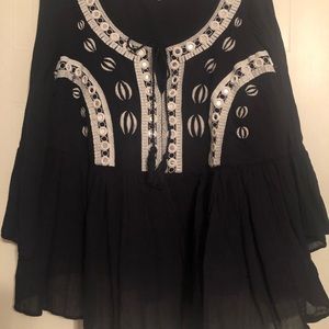 crown & Ivy Navy Top - 0X